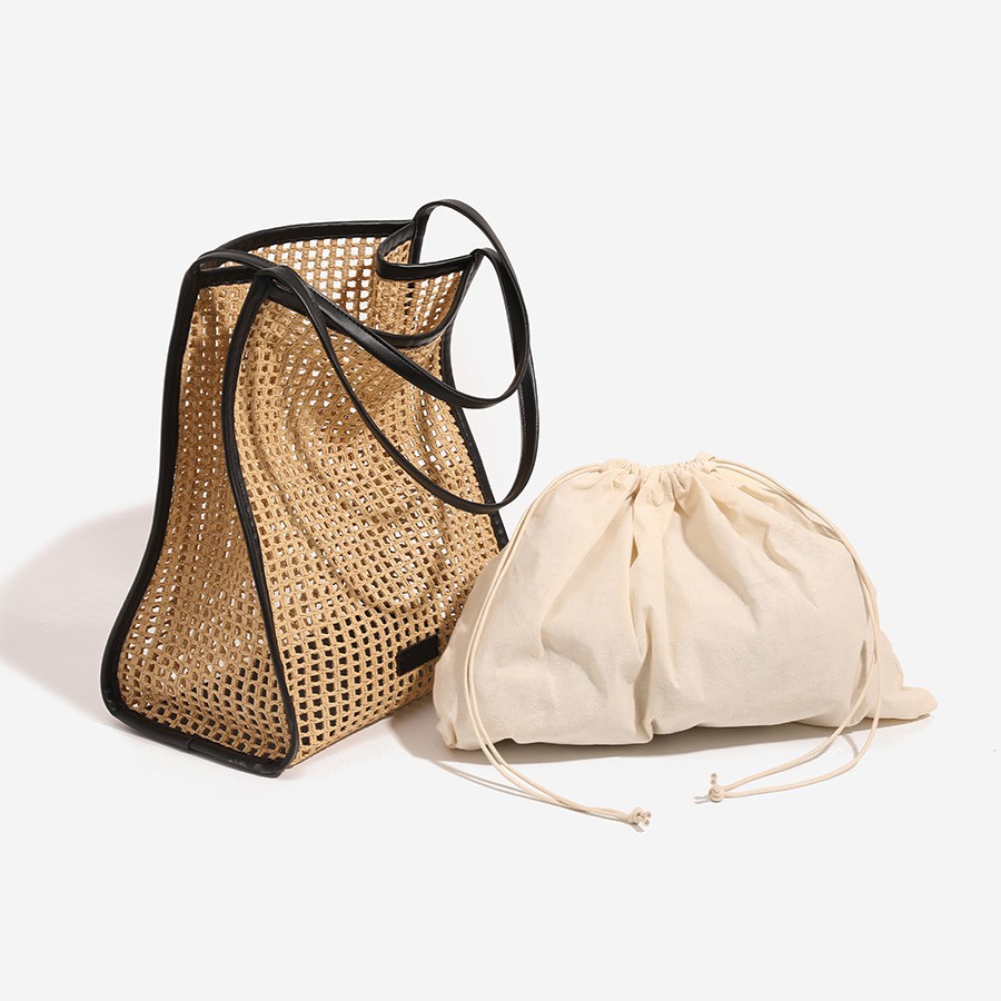 حقيبة يد نسائية جديدة من القش  - مراجعة Women'S Raffia Bags وسعره