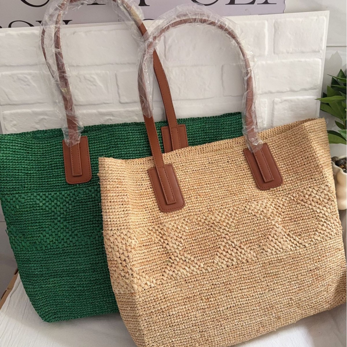 حقائب قش الرافيا الفاخرة للنسا - مراجعة Women'S Raffia Bags وسعره