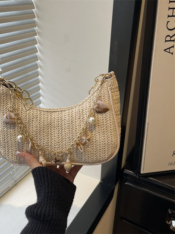 حقيبة كتف أنيقة مصنوعة من القش - مراجعة Women'S Young Bags وسعره