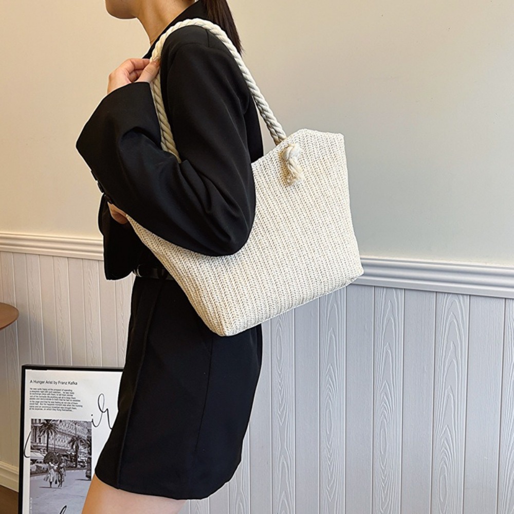 حقيبة شاطئ صيفية جديدة كبيرة ا - مراجعة Women'S Raffia Bags وسعره