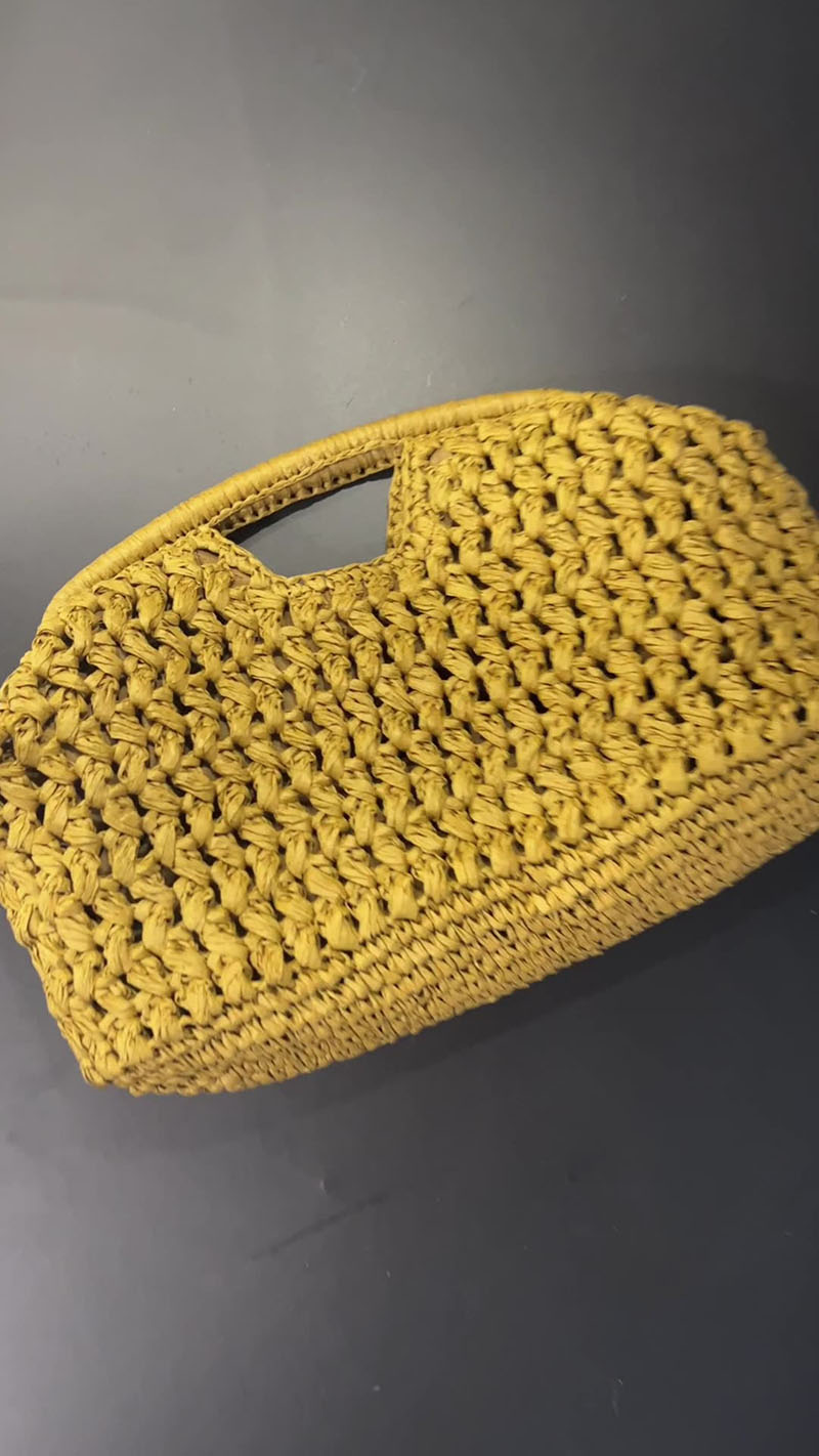 أنيقة السيدات سلسلة المنسوجة ح - مراجعة Women'S Raffia Bags وسعره