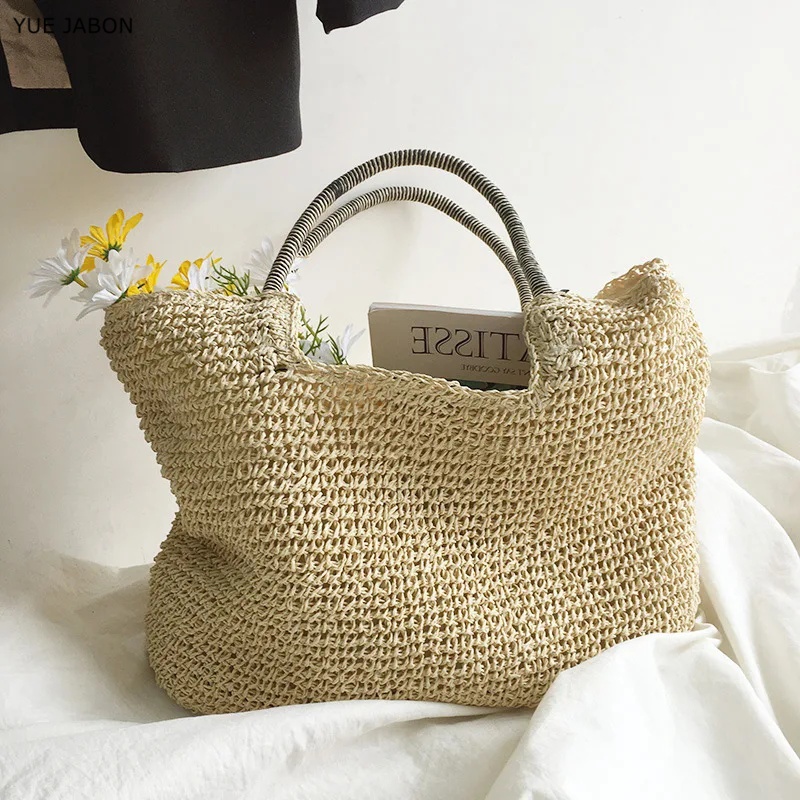 حقائب كتف نسائية صيفية منسوجة  - مراجعة Women'S Raffia Bags وسعره